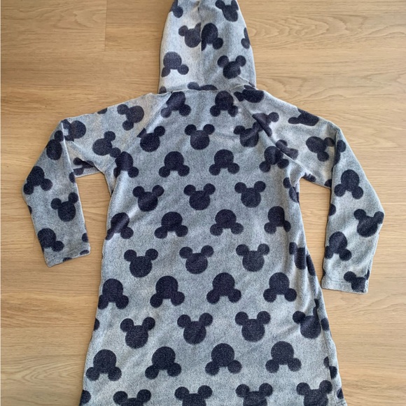 DISNEY MICKEY MOUSE FAUX FUR FLEECE Women’s Blue Long Sleeve Pullover Hoodie - M - Picture 7 of 10